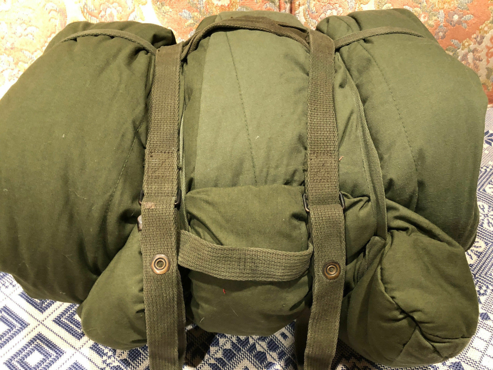 2 PACK - Vietnam Era US MILITARY M1956 Sleeping Bag Carrying Strap Assembly