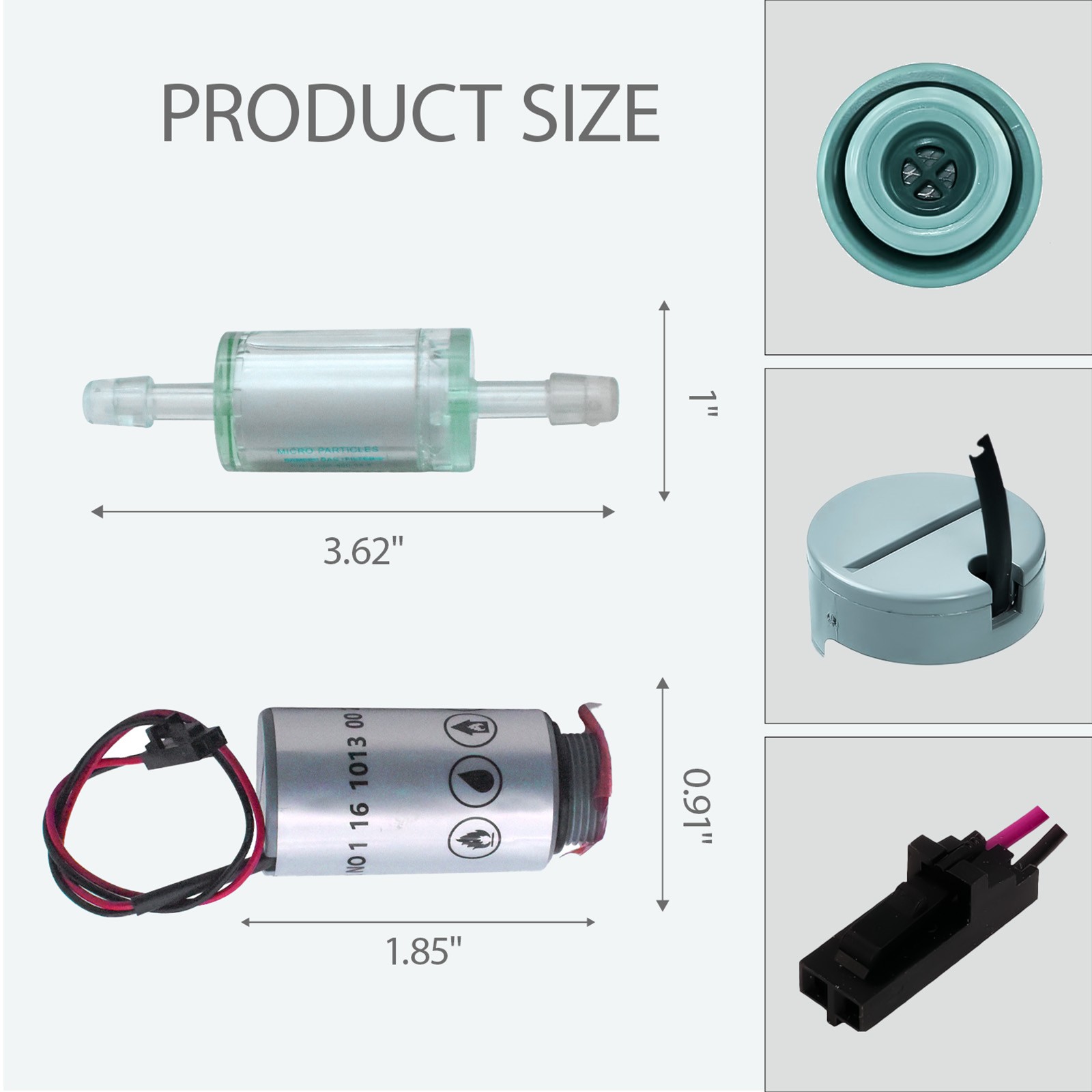 16916 Oxygen Sensor & 16913 Filter Replacement for Robinair AC1234-4/AC1234-6