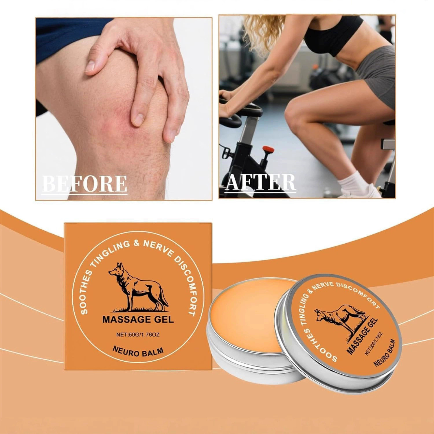 Therawolf Neuro Balm, Joint Care Soothing Cream, Herbal Cooling Soothing Cream