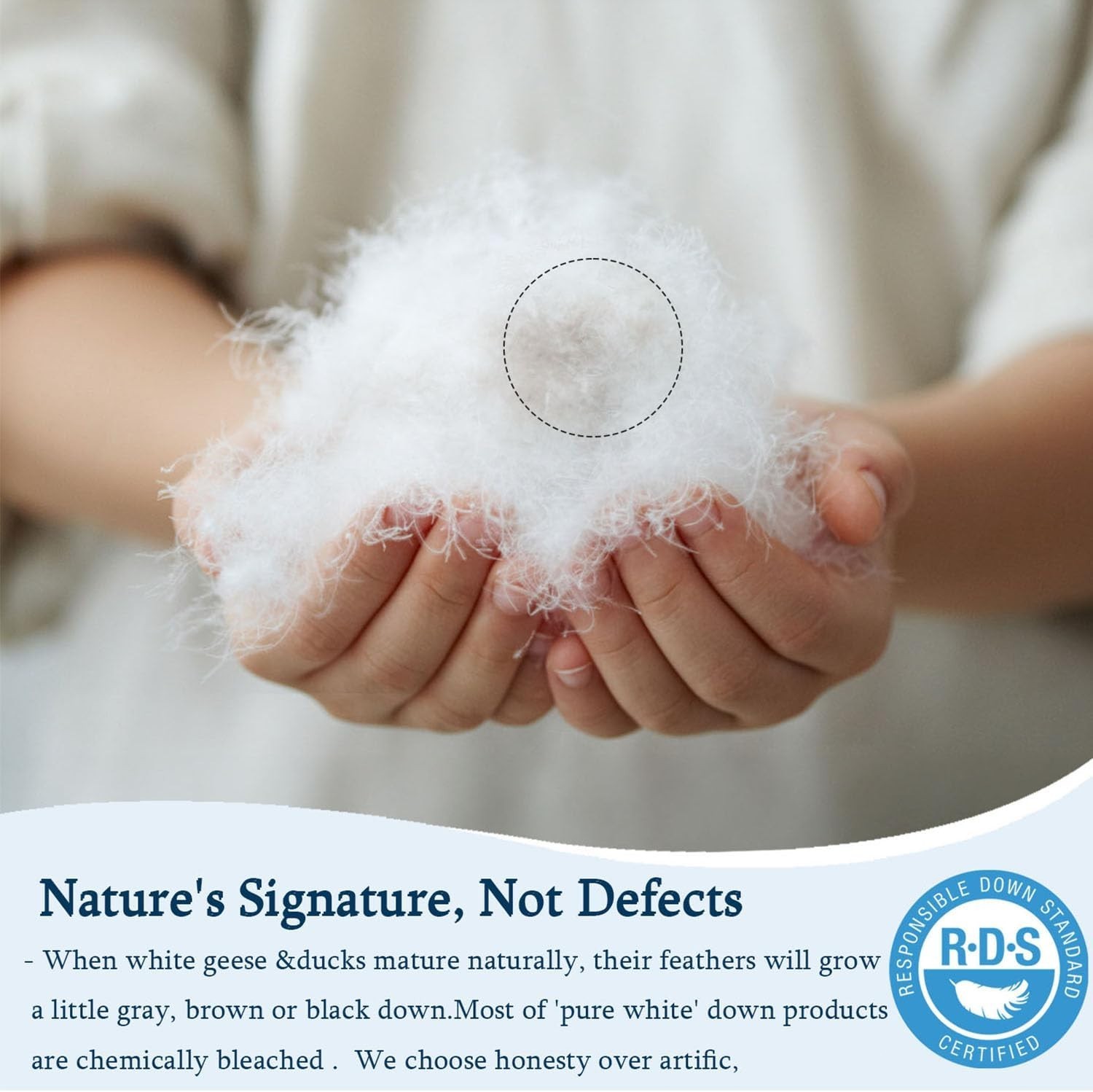 Down Comforter King Size Lightweight Cool Summer Duvet Insert 106x90 inches