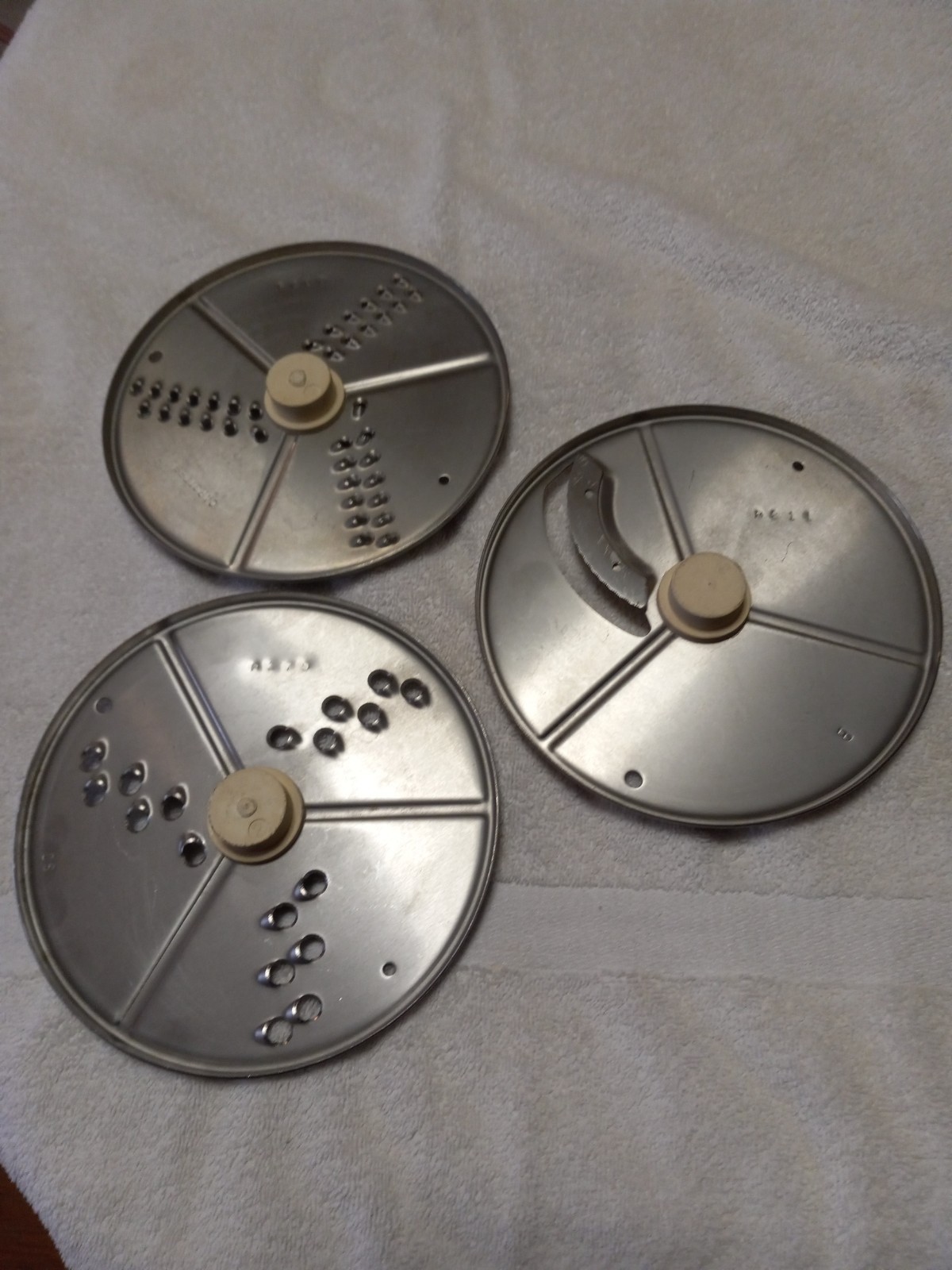 Robot Coupe R2N Commercial Food Processor Disk Kit R211 R279 R209 lot of 3 disk