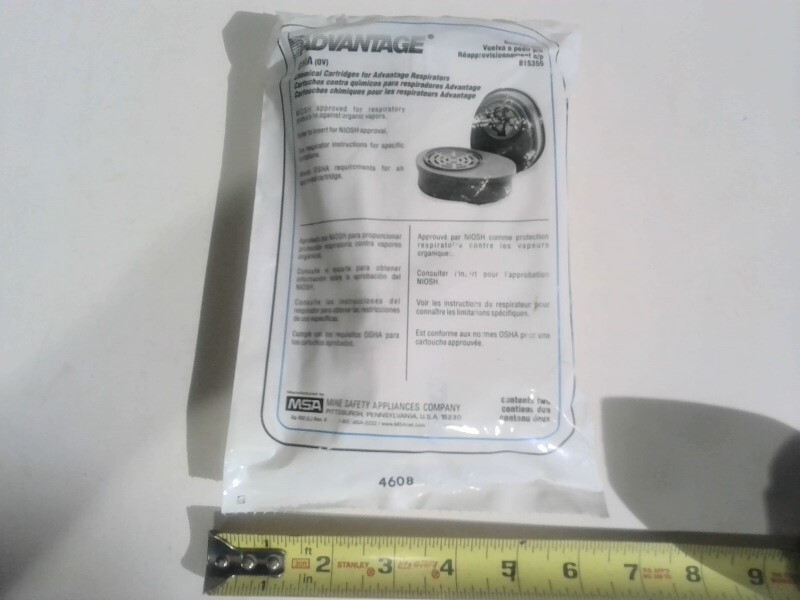 GREAT DEAL MSA 815355 Advantage Organic Vapor Respirator Cartridge Grey Set Of 2
