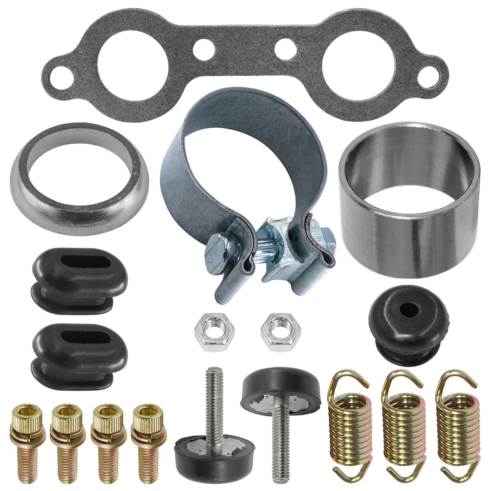 Exhaust Muffler Silencer Kit for Polaris RZR 800 / S 800 / 4 800 EFI EPS 2008-12