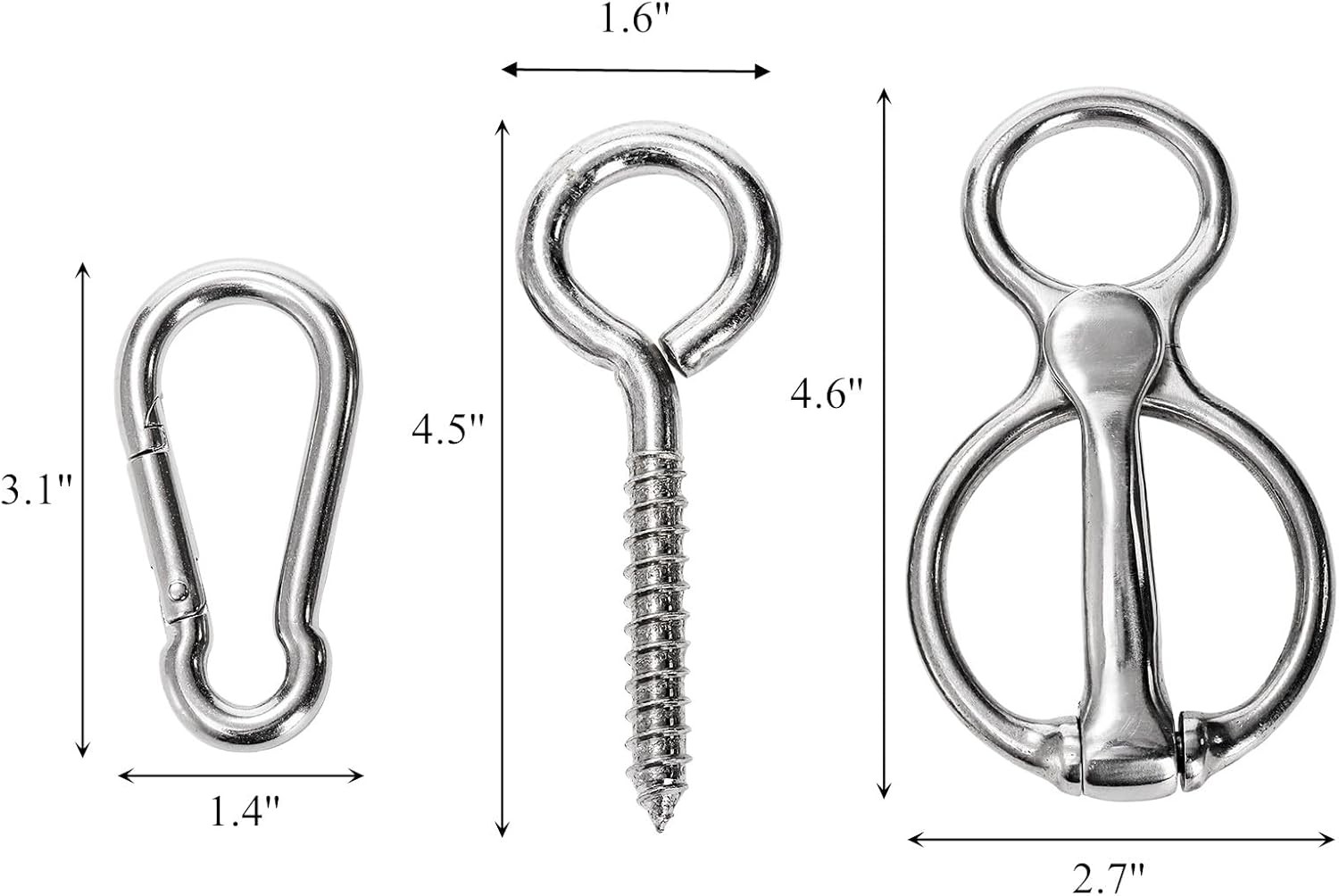 3 Pack Horse Tie Ring Tie Ring for Horses 304 Stainless Steel Horse Training Way