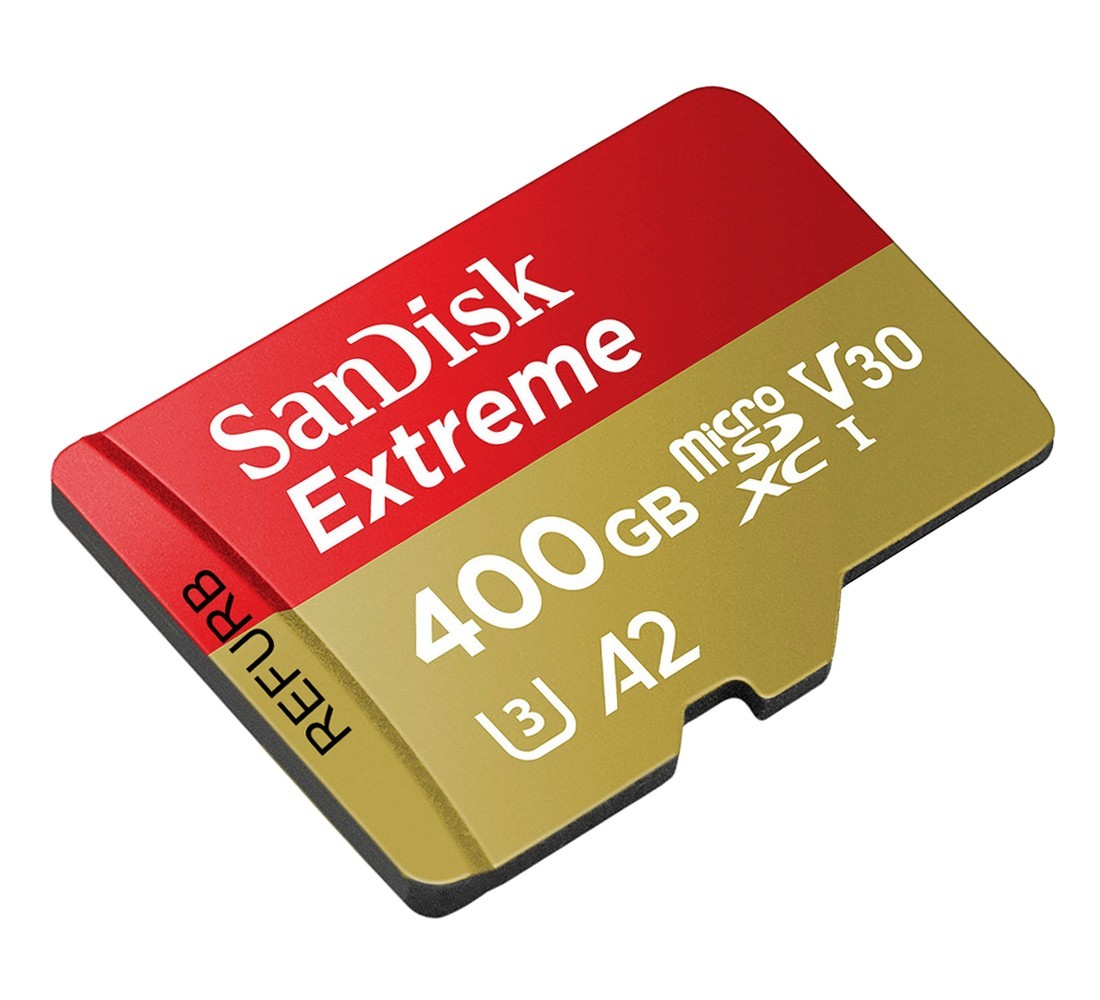 SanDisk Micro 400GB Extreme UHS-I microSDXC Memory Card with SD Adapter