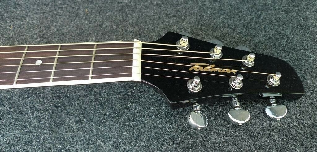 IBANEZ TALMAN TCY10E BK Acoustic-Electric Guitar BLACK STRAT SHAPE Active EQ