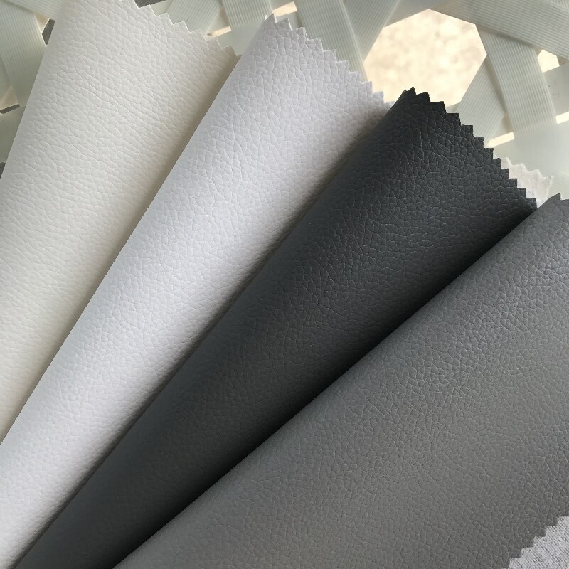 45+ Colors Self-Adhesive Vinyl Fabric Faux Leather 56"Wide Continuous By Yard