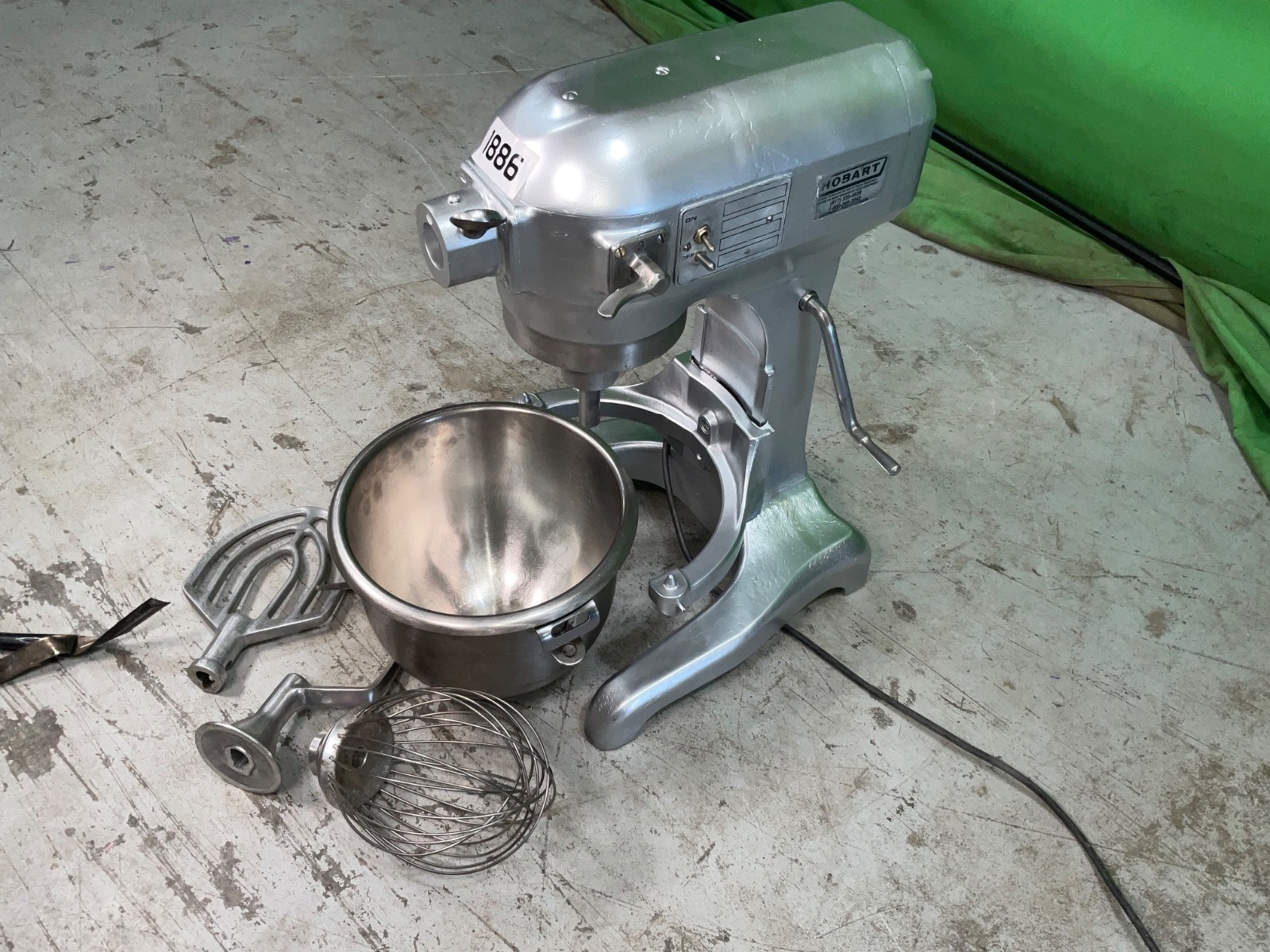 HOBART Commercial A120 Mixer 12-Quart Tabletop + Attachments 1886