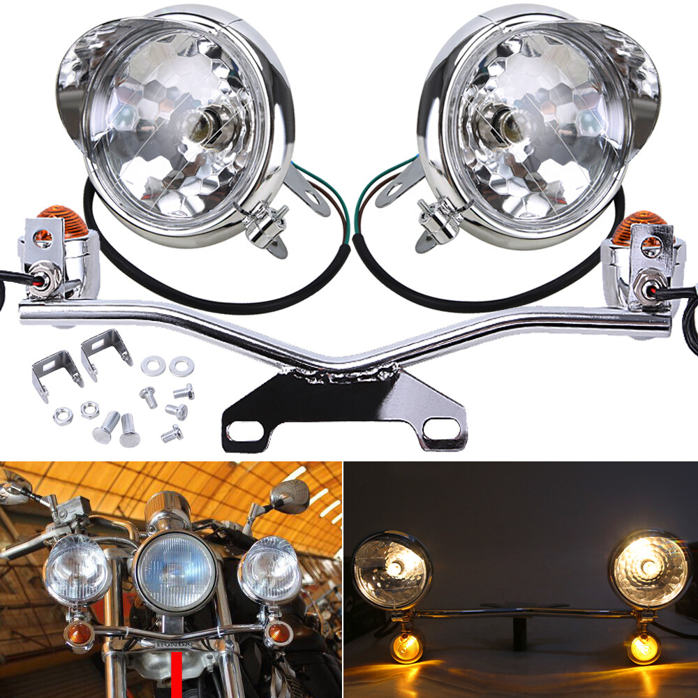 Passing Turn Signal Spot Fog Light Bar For Suzuki Boulevard C50B C50C C50T C90