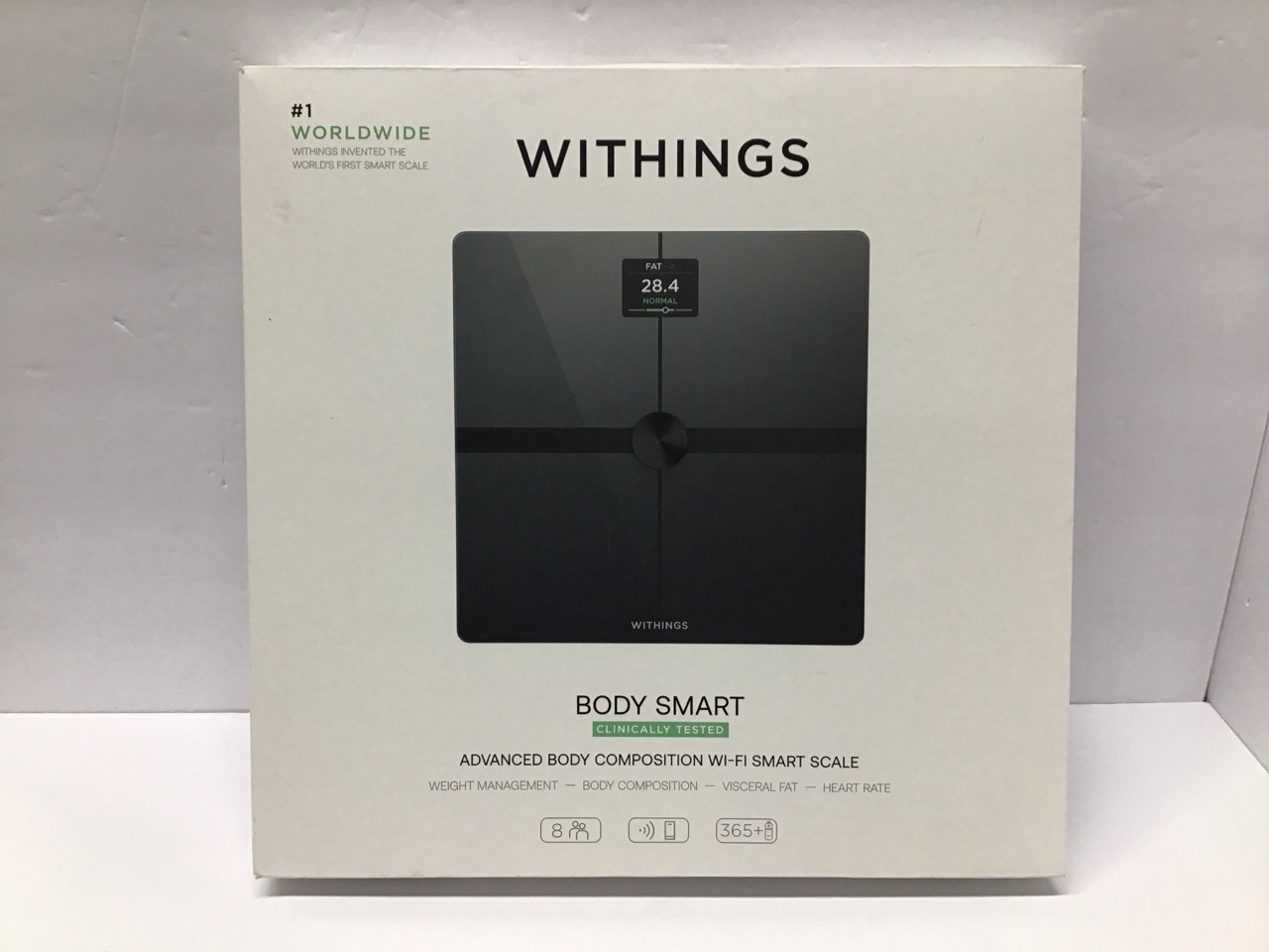 Withings Smart Body Scale WBS13 Black WIFI WBS13-BLACK