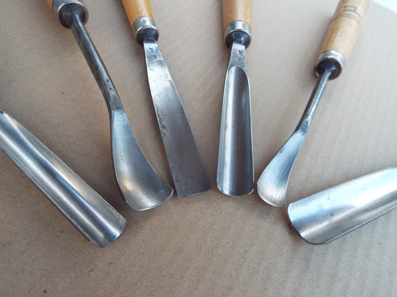 Sculpture Associates Germany Vintage Carving Tool Gouge Chisel Set