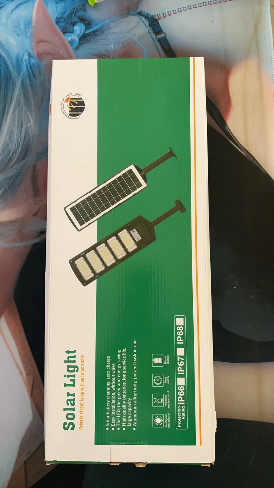 12000LM Solar Street Lights Outdoor with Motion Sensor,Remote Control,Waterproof