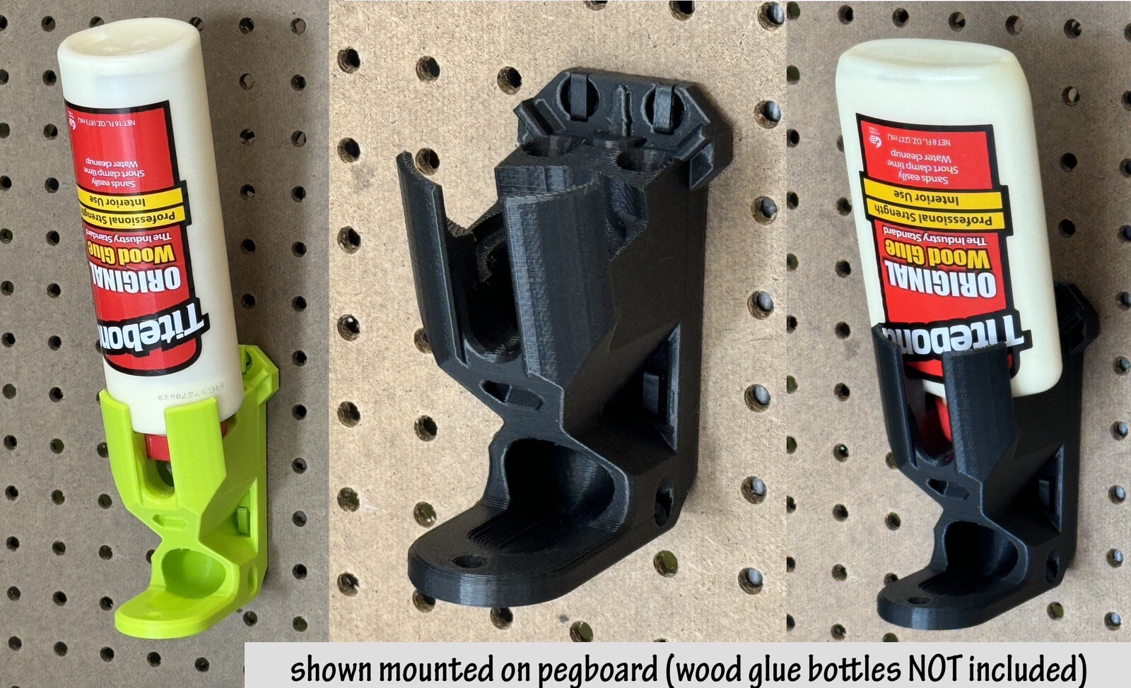 Holder For Wood Glue Bottle Holds With Tip Down. Garage Shop Woodworking Crafts