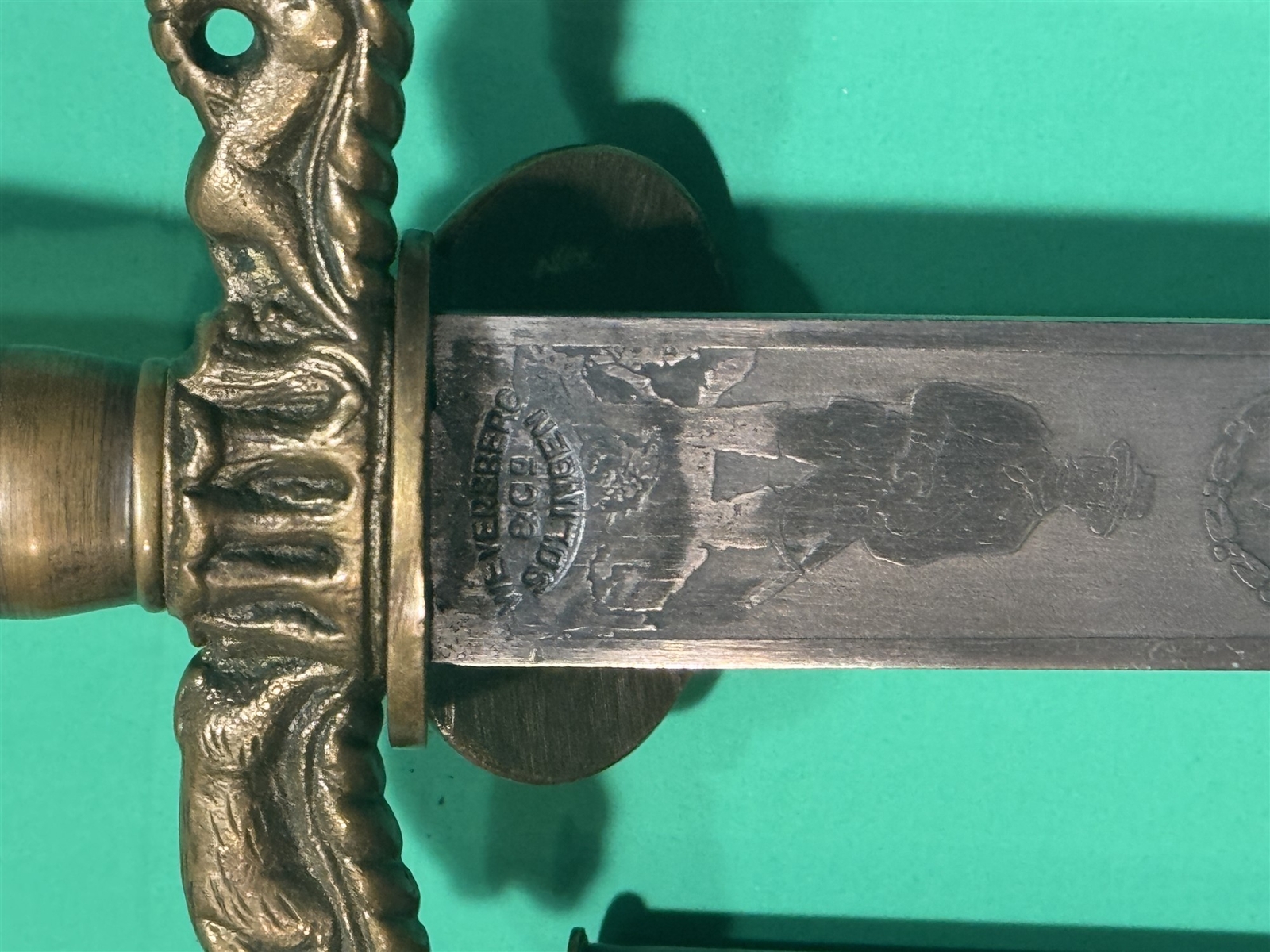 German Hunting Sword, Scabbard, Weyersberg & Co Solingen �Waidmannsheil�