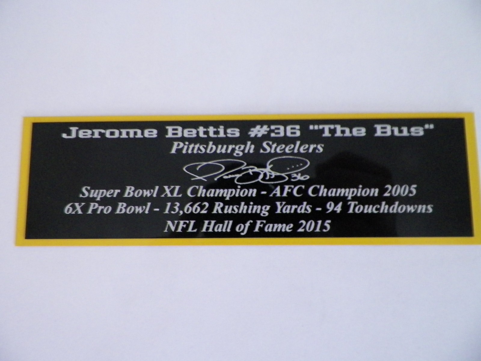 Tom Brady Autograph Nameplate Tampa Bay Buccaneers Super Bowl MVP Retirement NEW