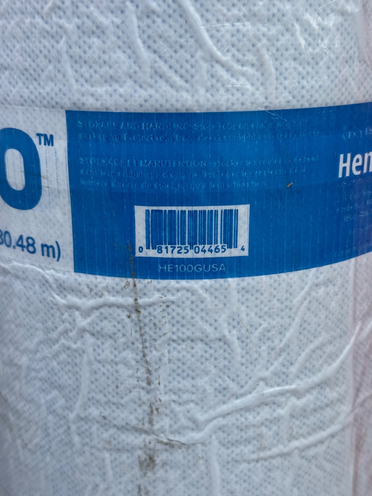 Henry Blueskin VP100 Self-Adhered House Wrap 48 in. x 100 ft. NEW