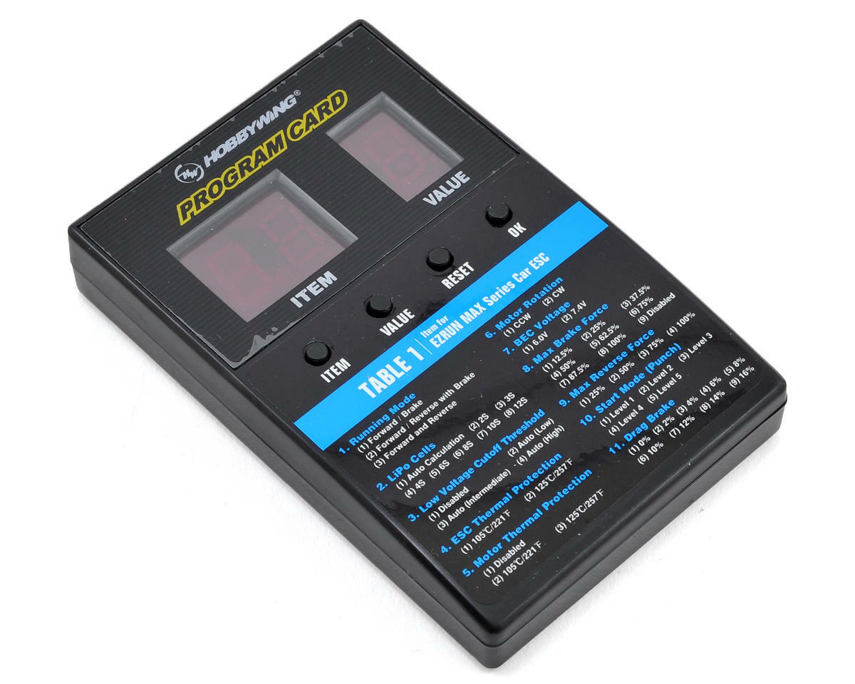 Hobbywing LED Program Card [HWA30501003]