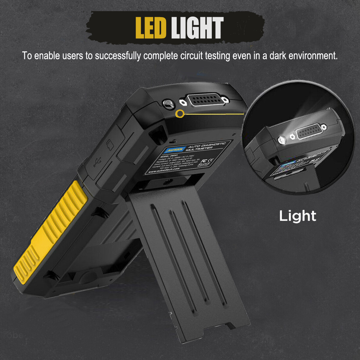 Car Diagnostic Multimeter Circuit Tester AC/DC Voltage Oscilloscope Diode Tester