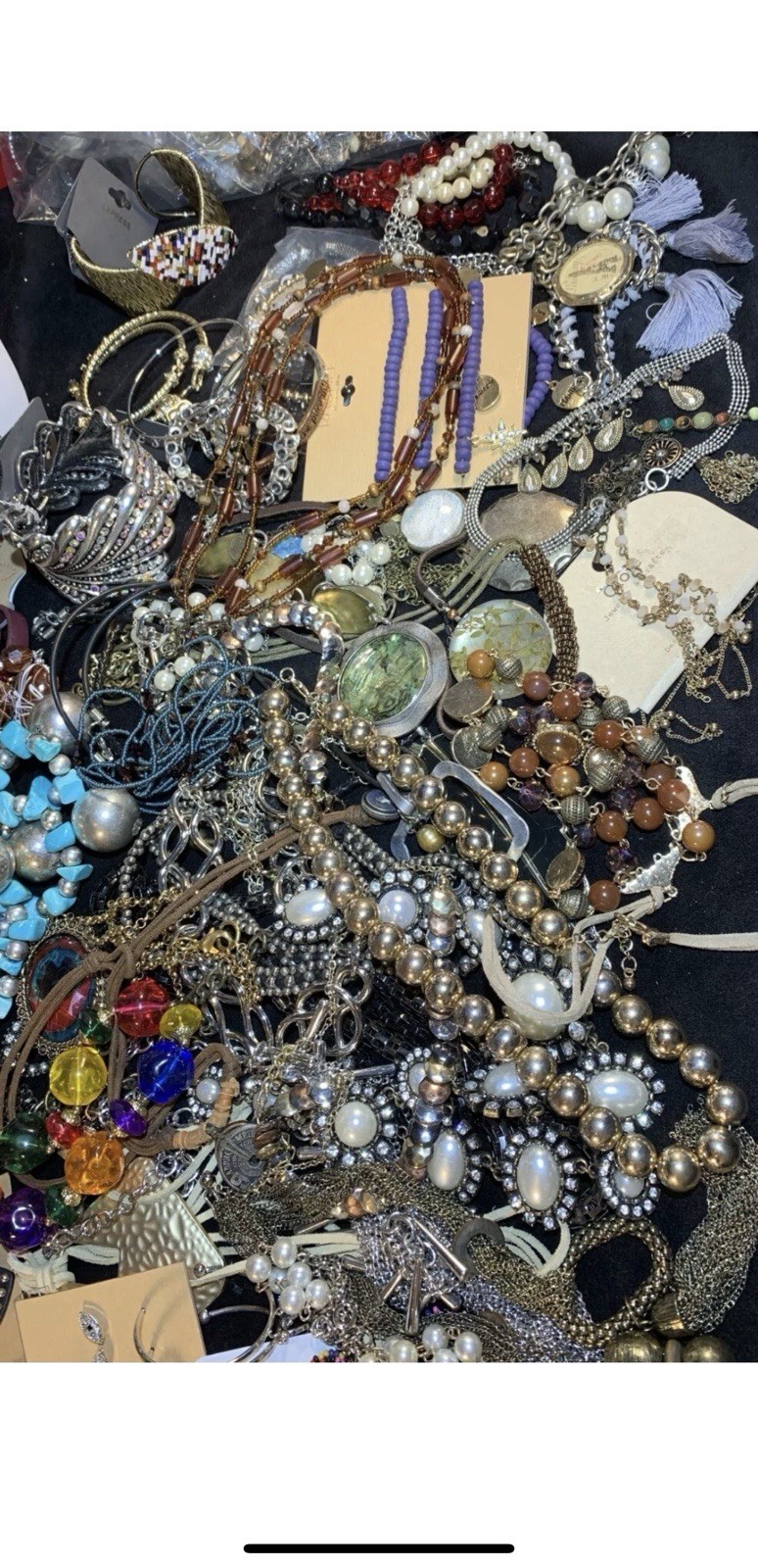 6+ Lbs. POUNDS Unsearched Huge Lot Jewelry Vtg-Now Junk Art Craft Treasure Hunt