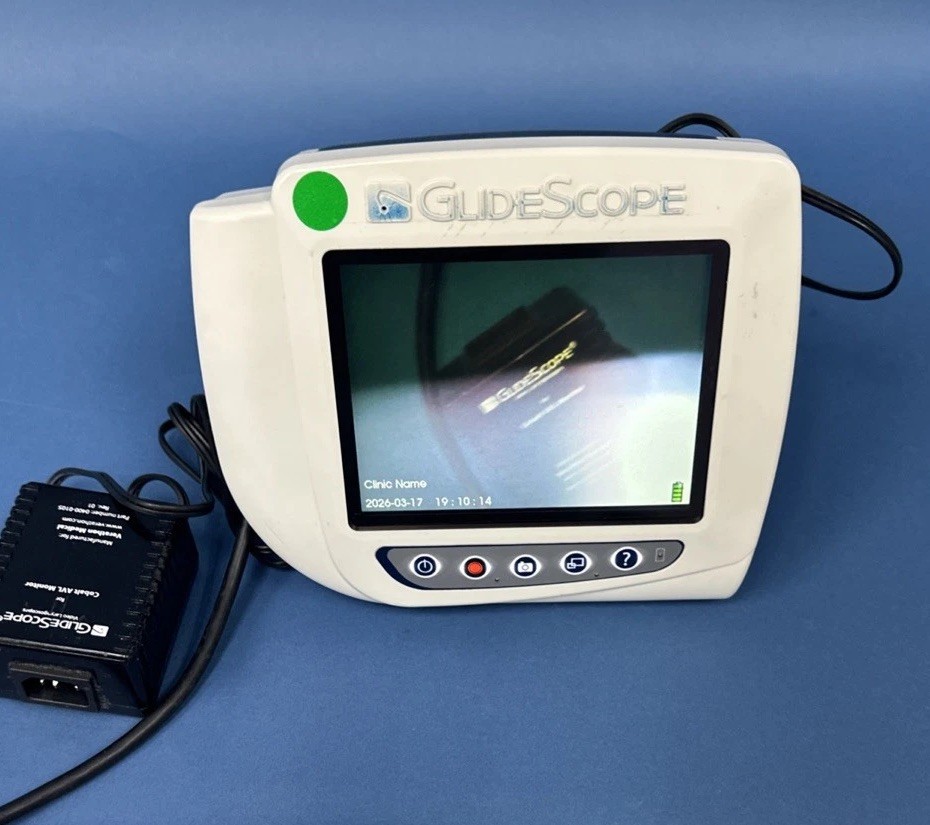 Verathon Glidescope Cobalt AVL Monitor w/ 60 Degree 0570-0307 Baton Laryngoscope