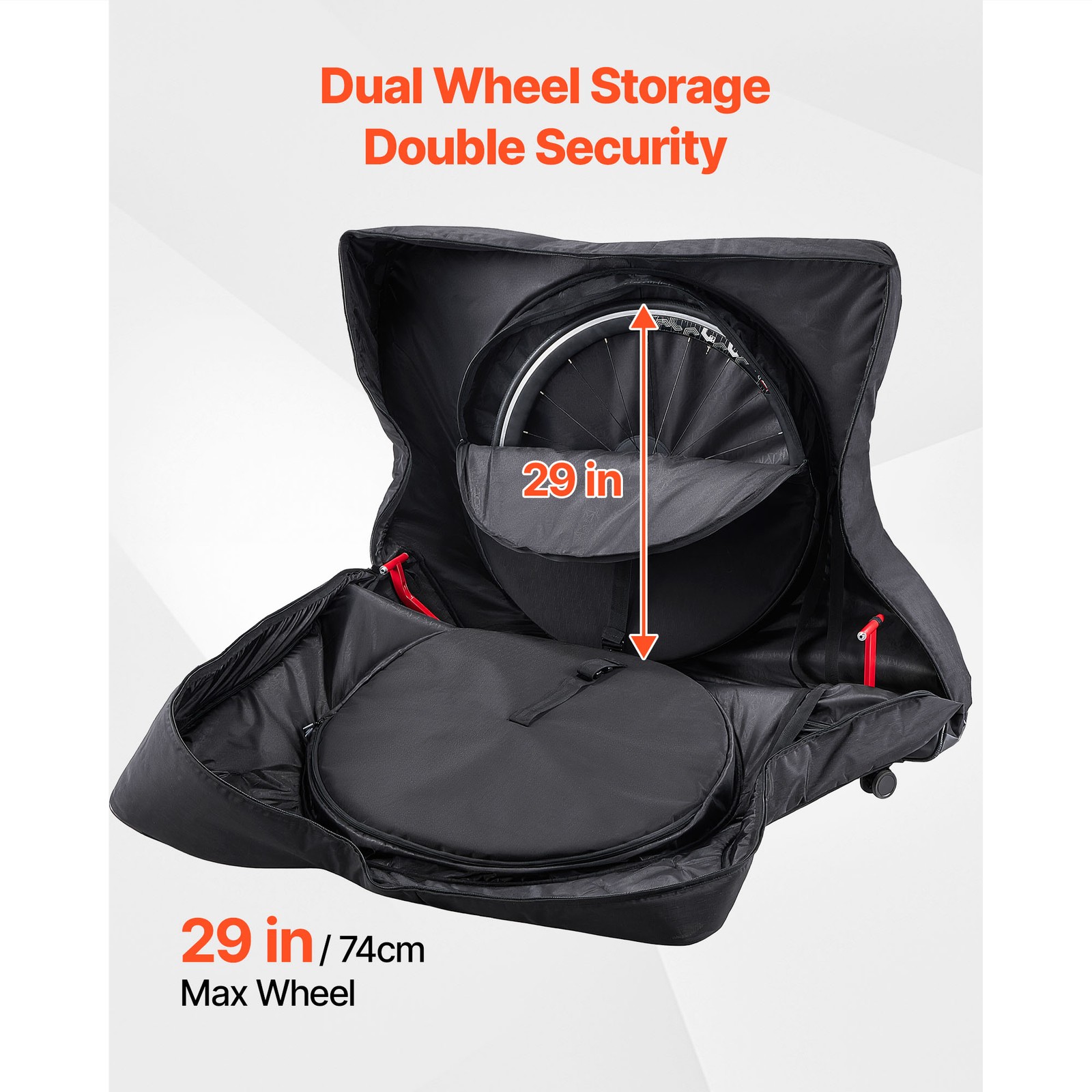 Uimoso Bike Travel Bag for 37-42 in Wheelbase, 600D Bicycle Storage Case