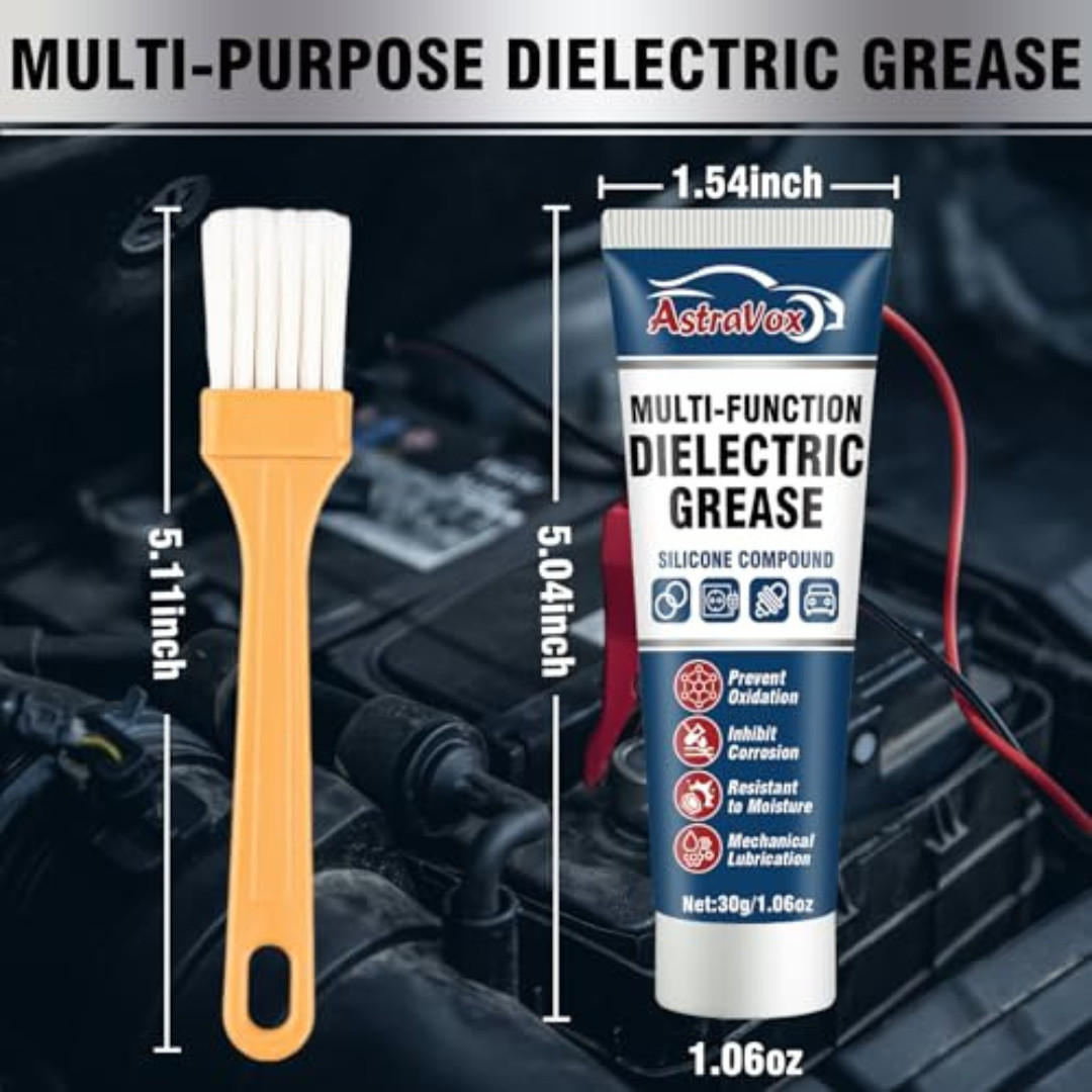 AstraVox Silicone Dielectric Grease for Electrical Connectors Automotive- 2pack