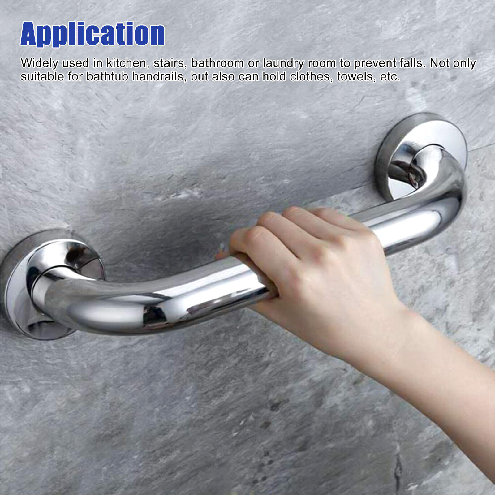 Stainless Steel Grab Bar Bathroom Safety Handicap Shower Tub Handle Support Lot
