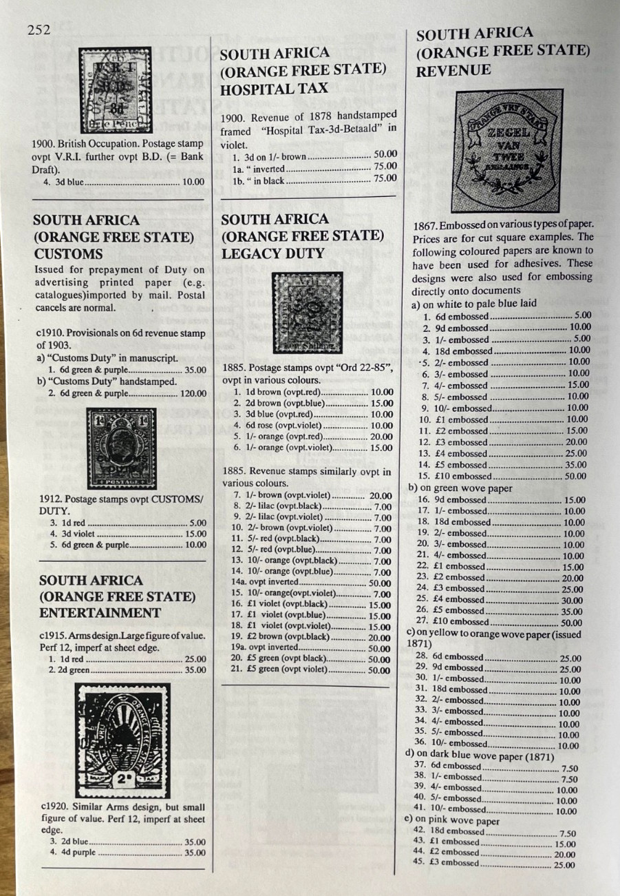 BRITISH COMMONWEALTH REVENUES by Barefoot 6th Edition, 2000. Stamps