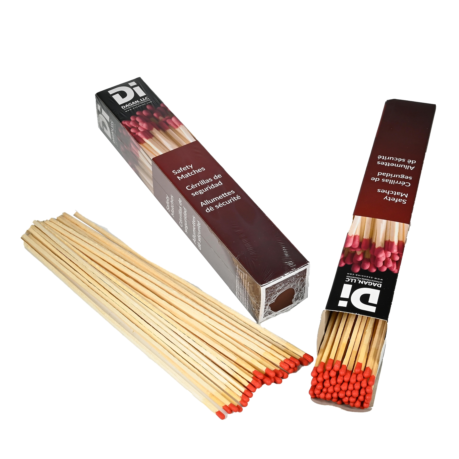Extra Long Premium Fireplace Matches - 90 Matches Per Box