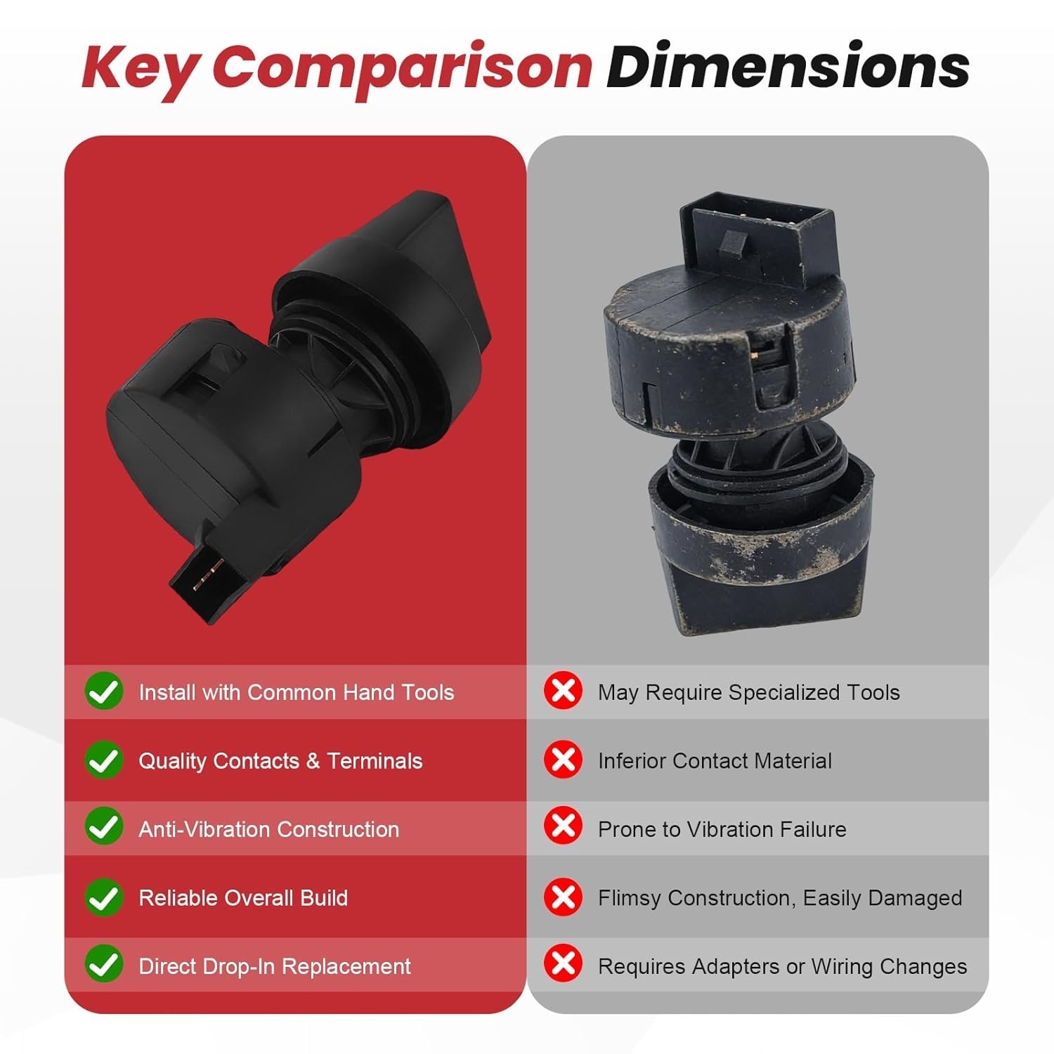 4 Pole Ignition Start Switch 22127385 for Ingersoll Rand Doosan Air Compressor