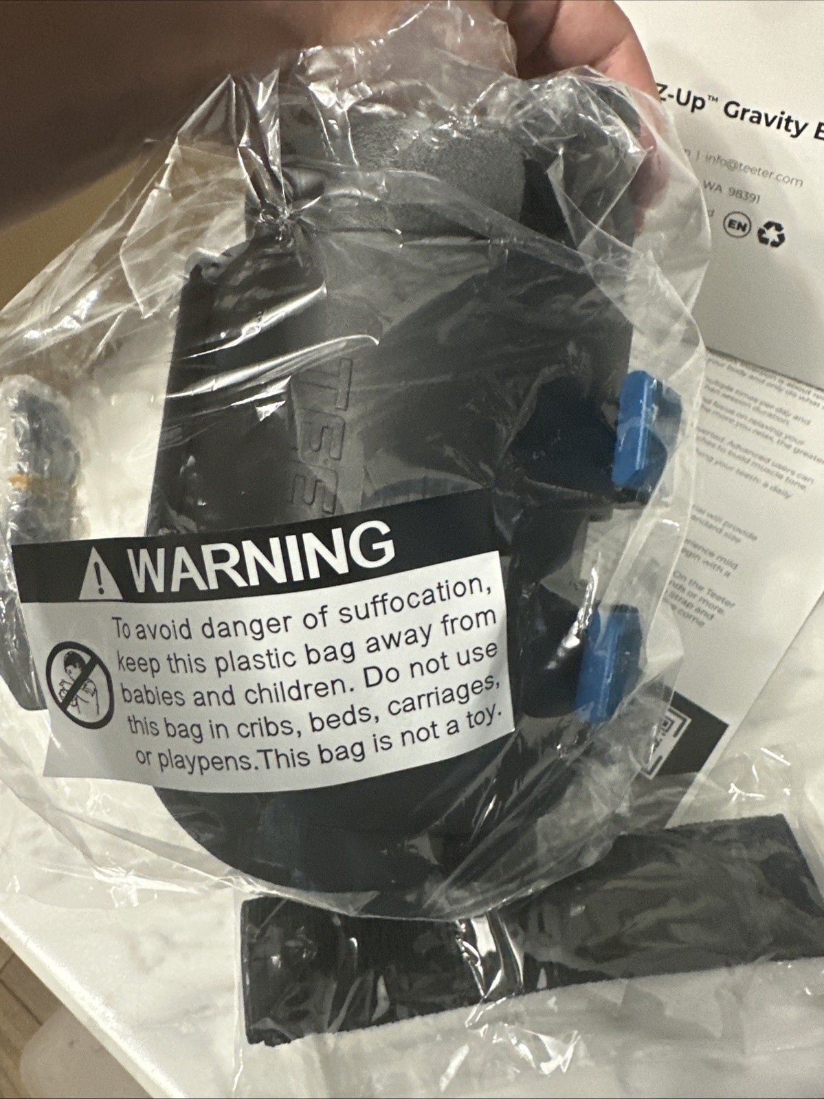 Teeter EZ-Up Gravity Boots for Inversion Decompression Stretching OPEN BOX