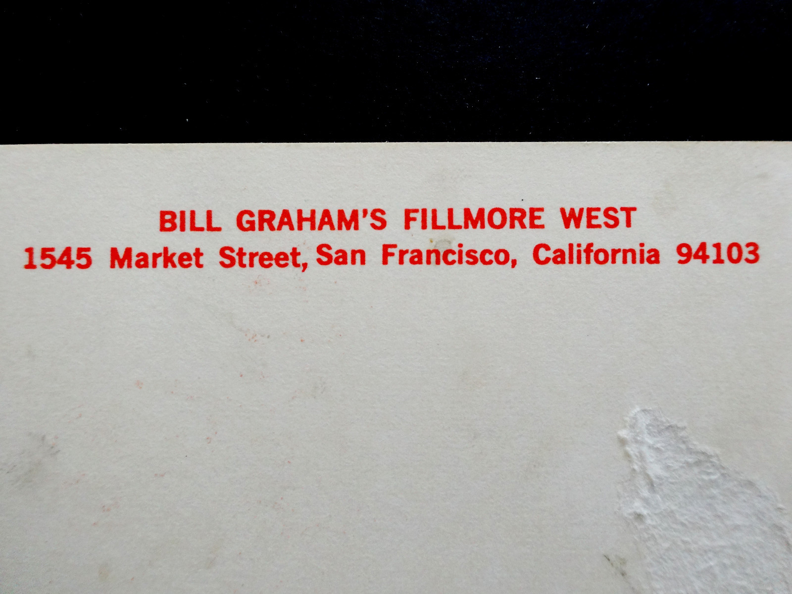 Bill Graham Fillmore Postcard Handbill BG 158 Chuck Berry Randy Tuten Hamburger
