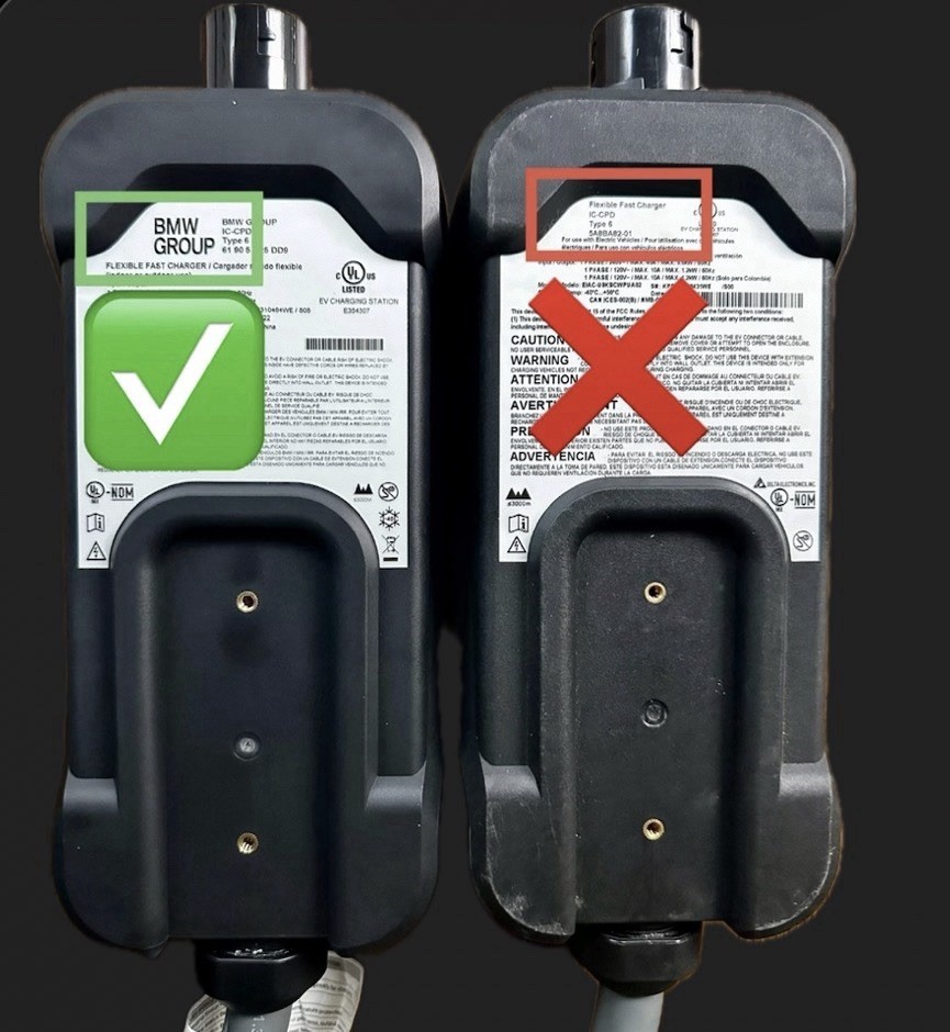 OEM BMW Adapter Cable NEMA 14-50 (40A) for Flexible Fast Charger (BRAND NEW)