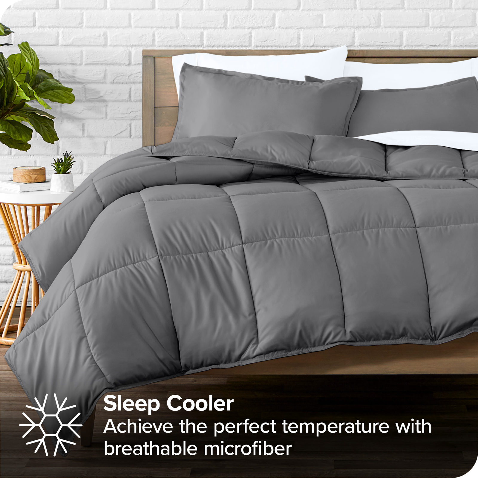 Twin XL 5-Piece Bed-in-a-Bag, Twin XL Comforter and Sheet Set with Sham