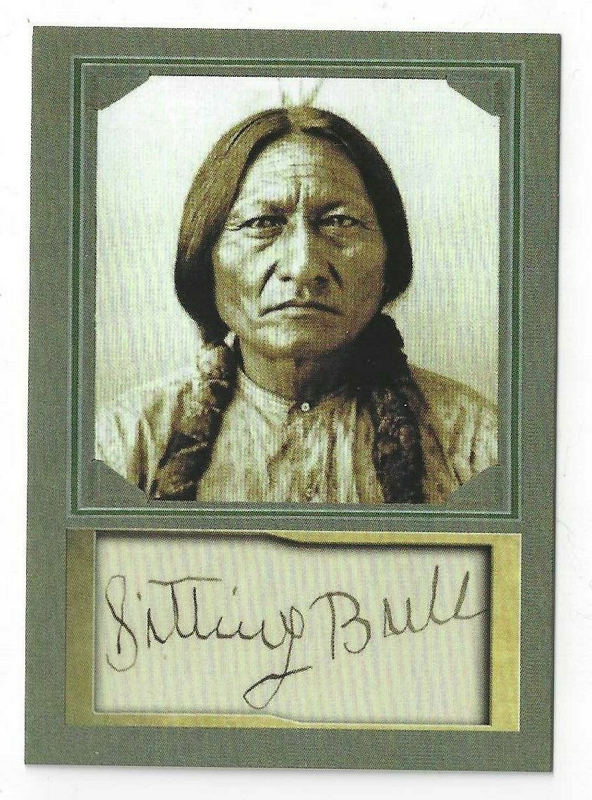 SITTING BULL - ACEO D. GORDON PROMO TRADING CARD - MINT CONDITION