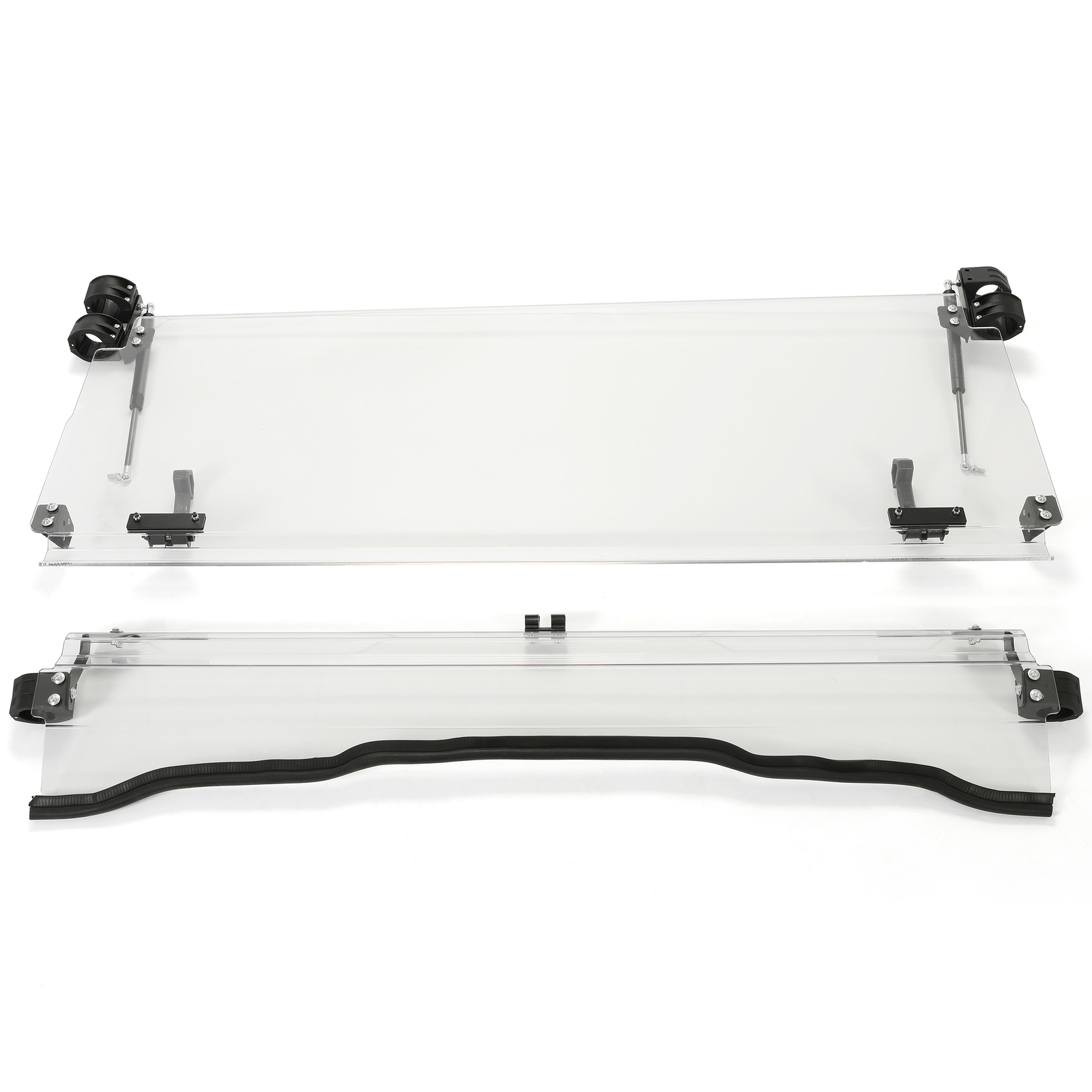 Scratch Resistant Flip Windshield For 2016+Kawasaki Mule Pro FXT / DXT / DX / FX