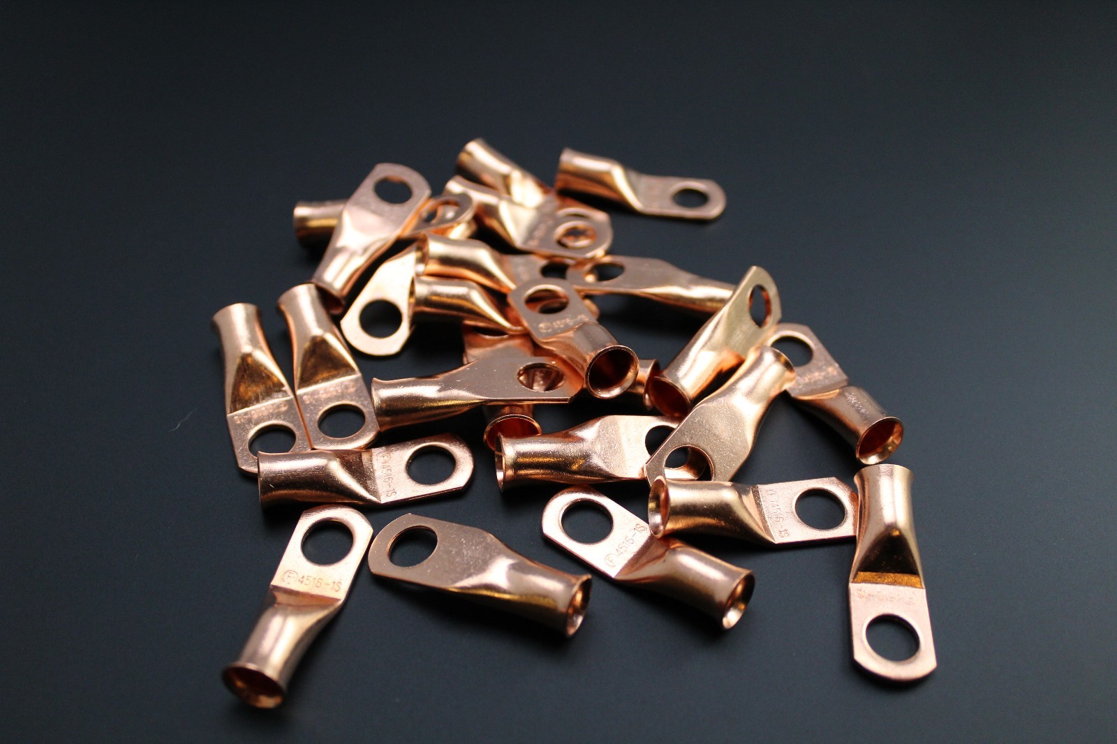 COPPER BATTERY LUGS RING TERMINALS #10 1/4 5/16 3/8 1/2 CRIMP SOLDER AWG LOT