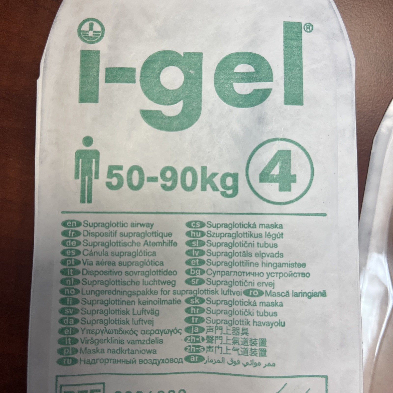 iGel, i-gel 4,5 Supraglottic Airways Adult EMS EMT