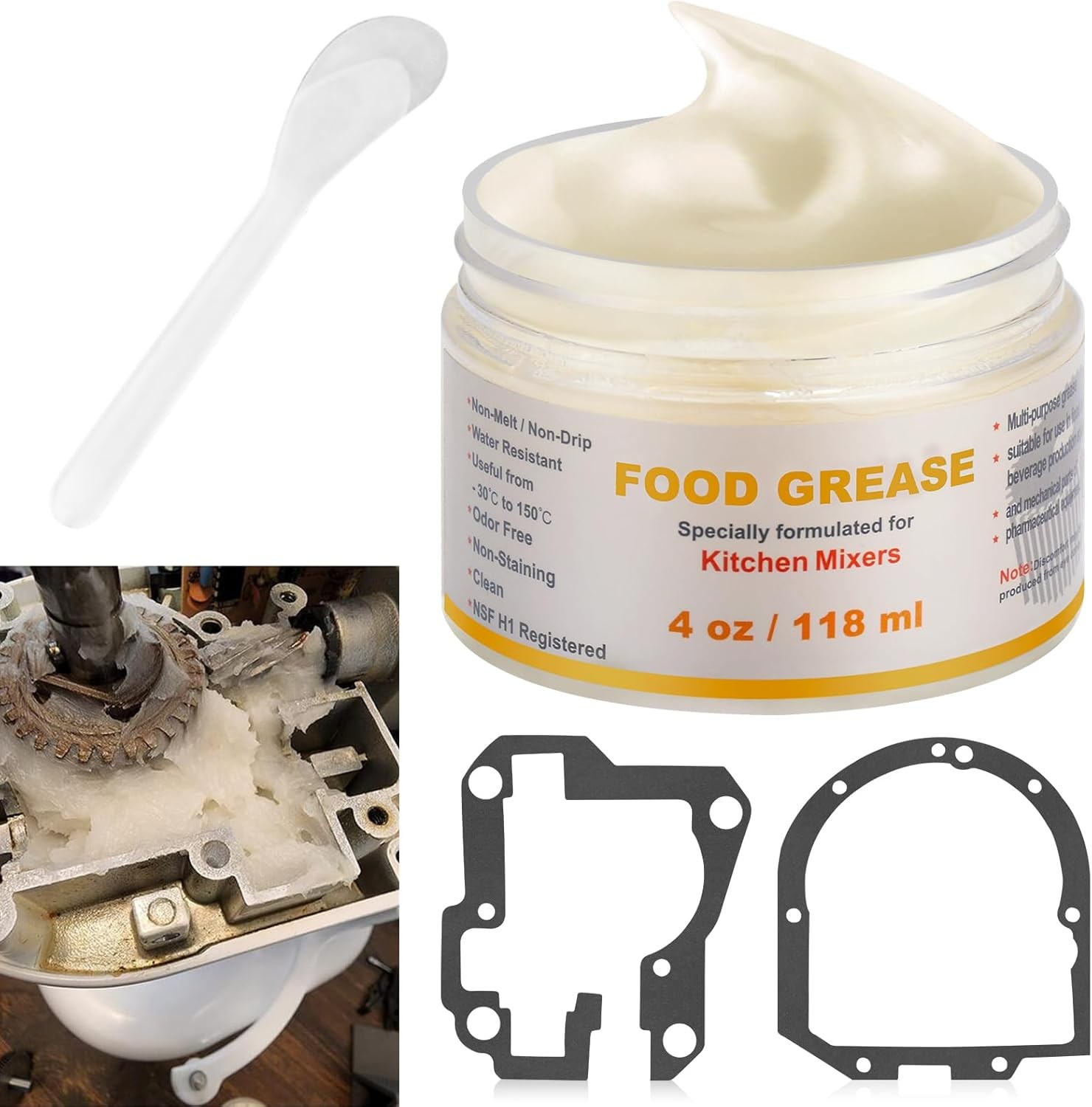 4 Oz Food Grade Grease for kitchen Aid Stand Mixer - by Huthbrother,...