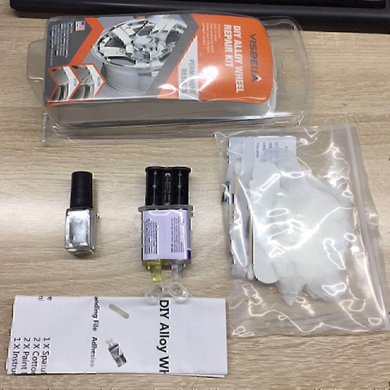 DIY Car Auto Rim Dent Scratch Alloy Wheel Repair Adhesive Kit Rim Surface Bfevlo