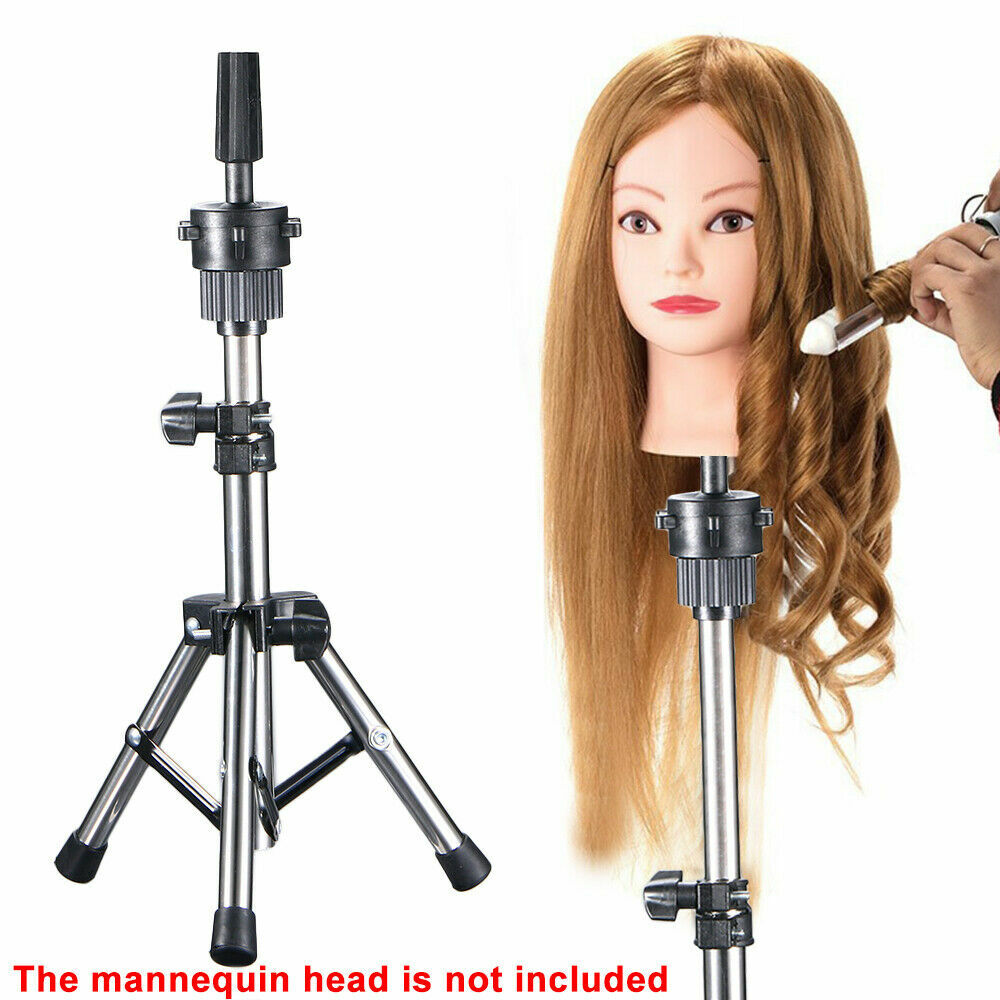 Portable Wig Mannequin Head Wig Model Bracket Holder Adjustable Tripod Stand USA