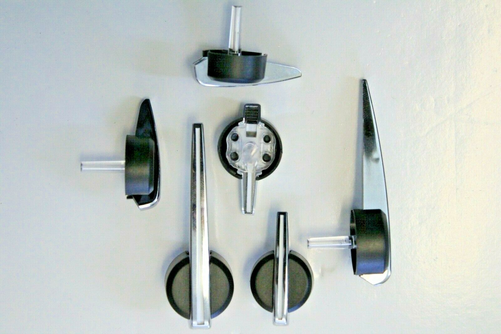 Escalade Premium Speedo Cluster Pointers Set 2003-2013 GM Black Chrome White New