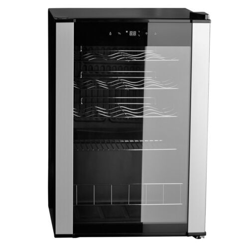 Beer Wine Cooler Wine Fridge with Digital Temperature 19 Bottle Freestanding LED