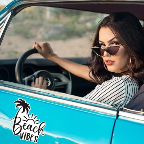 7pcs Reflective Car Sticker Ocean Beach Car Accessories Vehicles Summer Theme