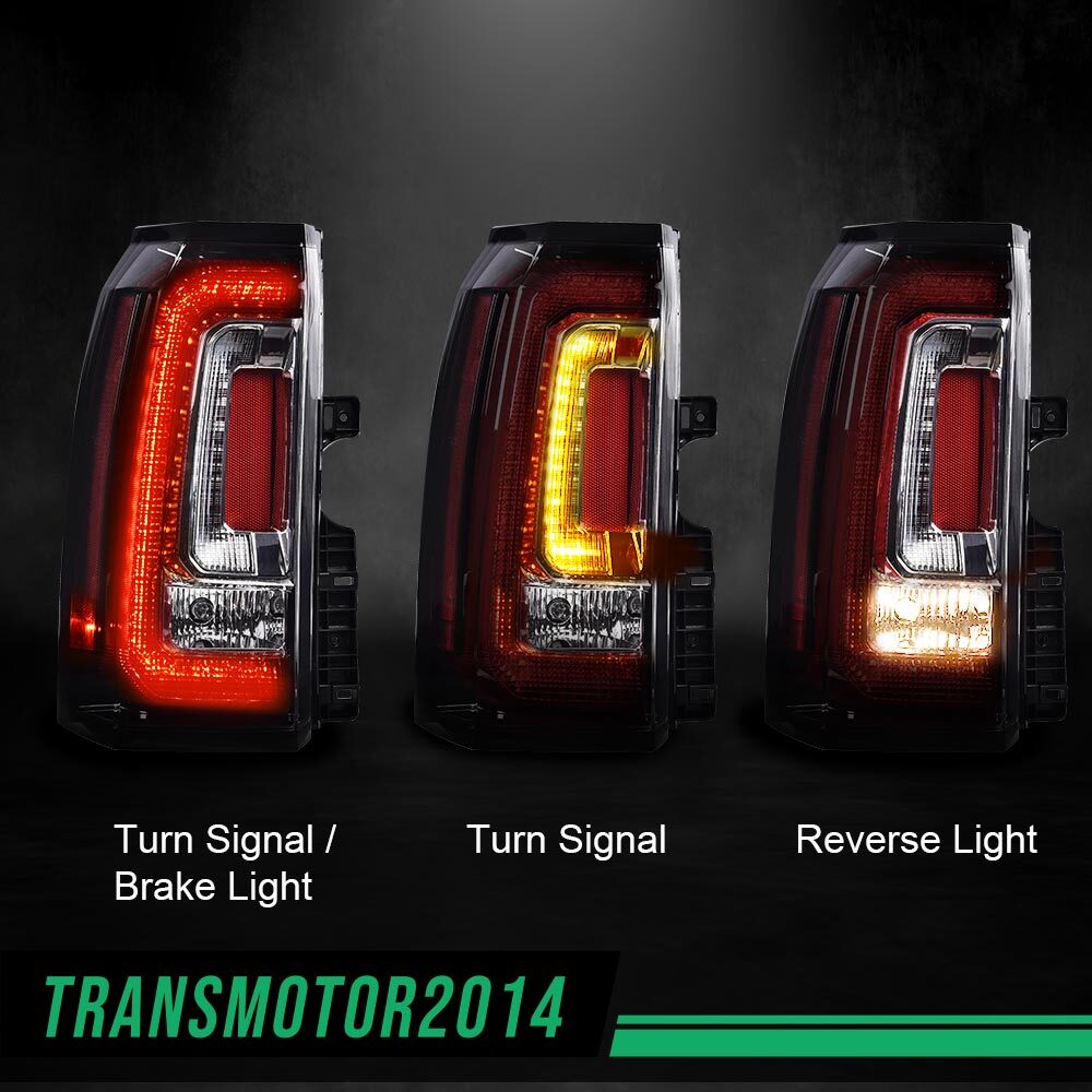 2X LED Tail Lights Brake Lamps LH & RH Side Fit For 2015-2020 GMC Yukon/Yukon XL