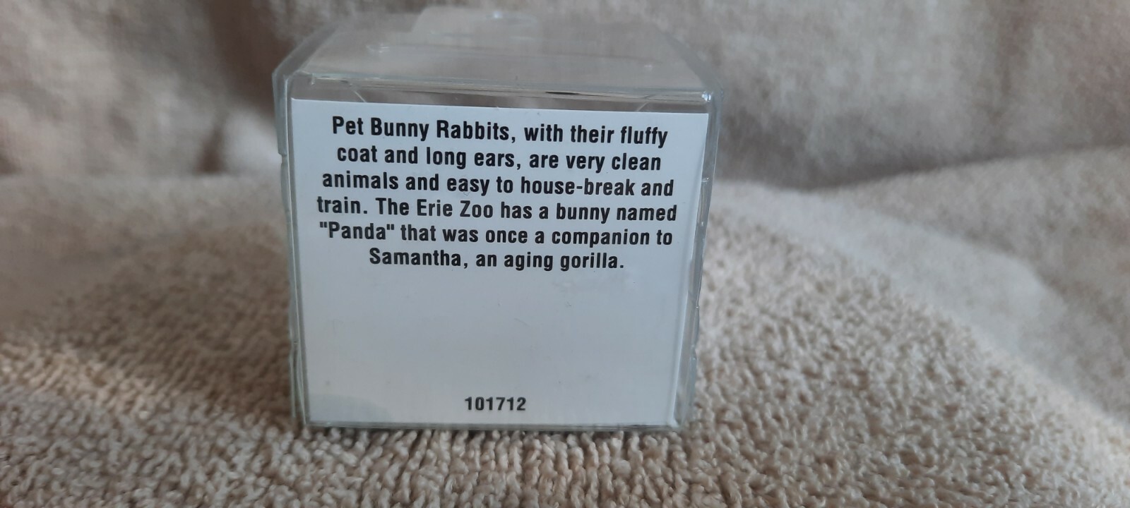 LITTLE CRITTERZ Bunny "Panda" Miniature Figurine New FREE SHIPPING LC712