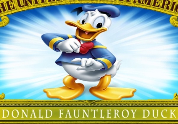 Donald Duck Million Dollar Bill Play Funny Money Novelty Note + FREE SLEEVE