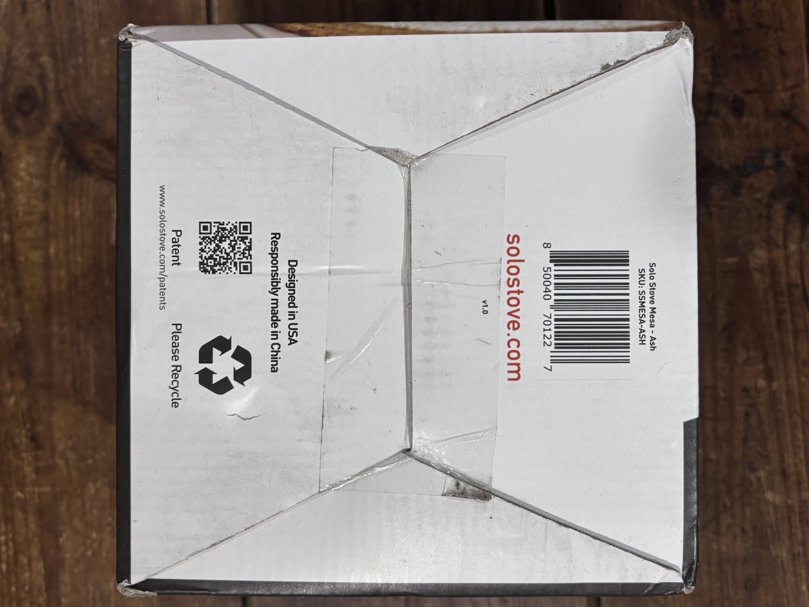 Solo Stove Mesa Outdoor Smokeless Tabletop Fire Pit Ash Color Open Box