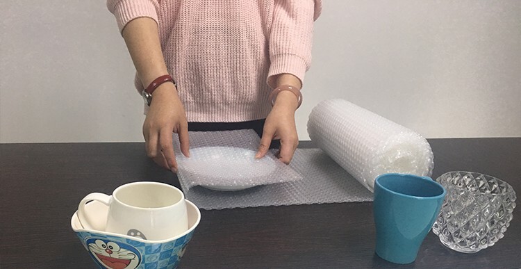 Small Bubble Cushioning Wrap Roll for Protecting Fragile Items 12"x100 feet