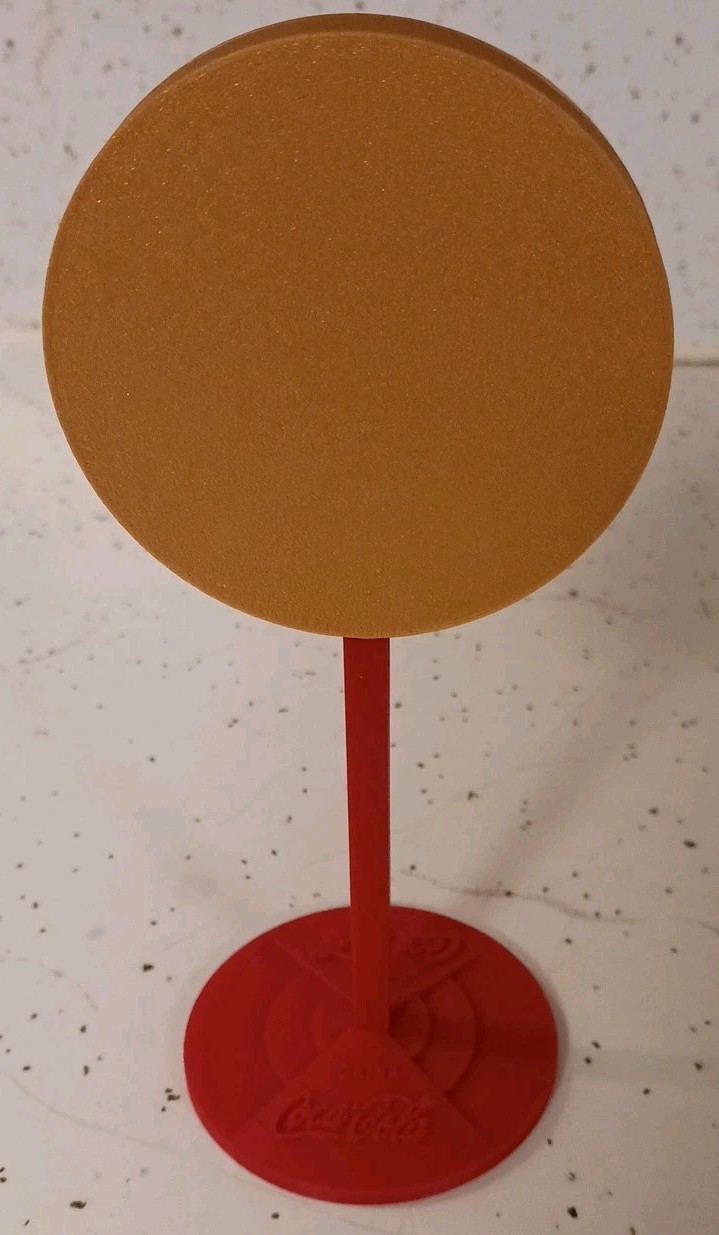 Vintage 1950's Coca Cola " Sign of Good Taste" Miniature 3d Print Replica 6.5"